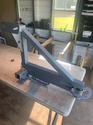 Universal Swing Out Tire Carrier by 6 Monkeys Upfit Parts Grey Yes (+$50)